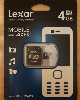 Micro sdhc Lexar 4 gb (boxed)