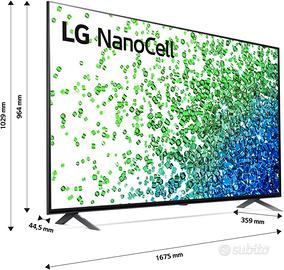 TV LG NanoCell 75" ANO806PA LED 4K Ultra H 2021