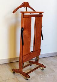 Omino porta abiti in legno 