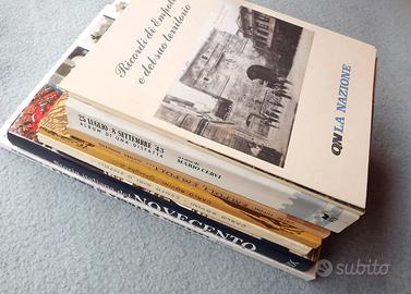 Lotto 7 libri storici + 1 cofanetto box cartoline
