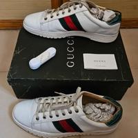 scarpe sneakers GUCCI Alligator bianche TG 45