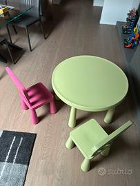 Tavolino e 2 sedie Ikea