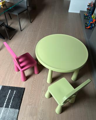 Tavolino e 2 sedie Ikea