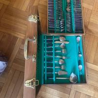 Servizio posate vintage Sathalam Milano con valige