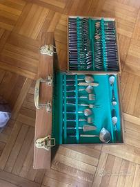 Servizio posate vintage Sathalam Milano con valige