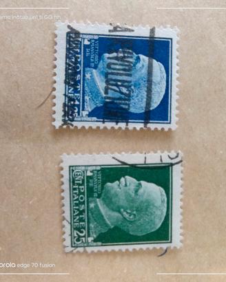 2 francobolli regno d'Italia 1929/32