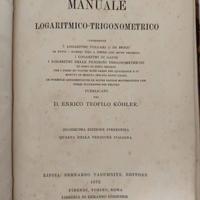 Libro Logaritmico - Trigonometrico 1873