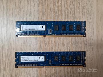 RAM KINGSTON 2 X 2GB (4GB) DDR3 PC3-12800U DESKTOP