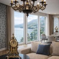 Arte & Materia lampadario d’epoca e orologio