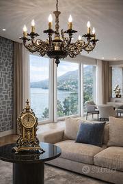 Arte & Materia lampadario d’epoca e orologio