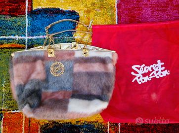 Borsa shopper grande Secret Pon Pon con pelo