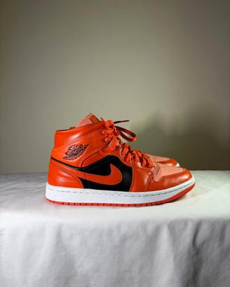 Nike Air Jordan 1 Mid SE " Orange Black"