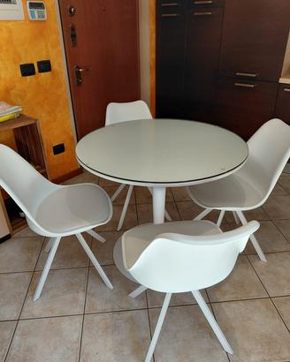 tavolo Calligaris + sedie tomasucci