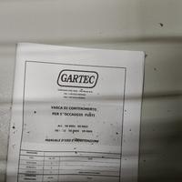 Vasca per sversamento olio 2 fusti