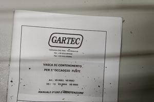 Vasca per sversamento olio 2 fusti