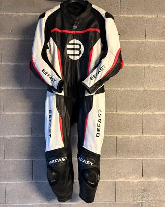 Tuta intera moto racing pelle - Befast tg 56