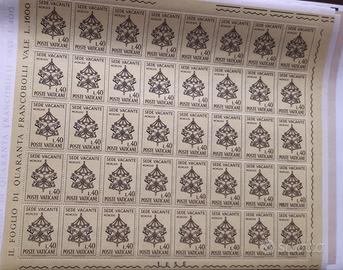 Francobolli Vaticano - Sede Vacante 1963 -
