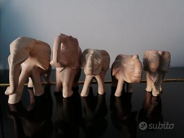 Elefanti in pietra saponaria Kenia