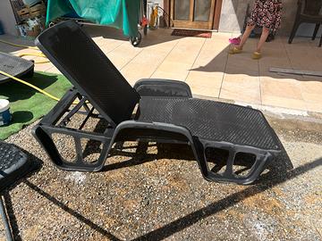 Sdraio per giardino / piscina regolabili