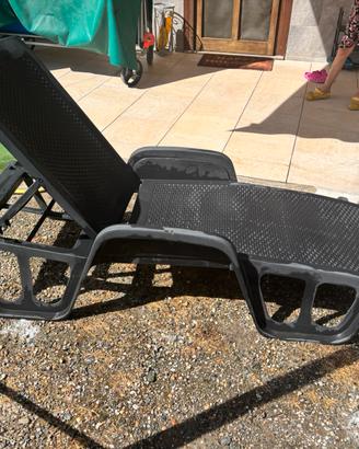 Sdraio per giardino / piscina regolabili