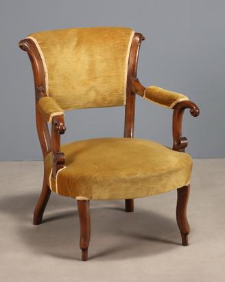Poltroncina in Noce - Fine XIX Secolo