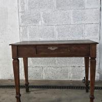 scrivania anni 50 in noce scuro