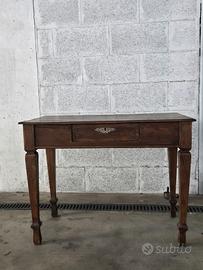 scrivania anni 50 in noce scuro