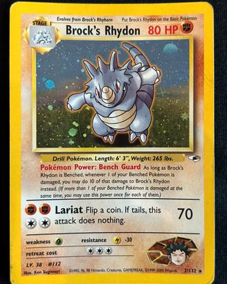 Pokemon Brock's Rhydon 2/132 Gym Heroes ING