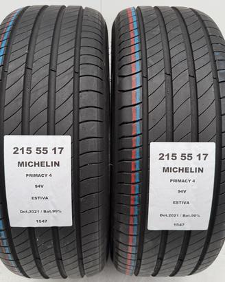 2 GOMME 215 55 17 MICHELIN A1547