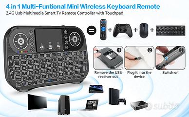 LONGYI i10 Mini Tastiera Wireless, Smart TV