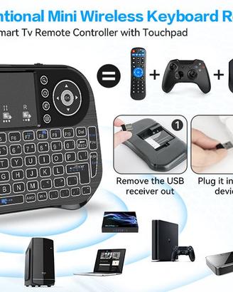 LONGYI i10 Mini Tastiera Wireless, Smart TV