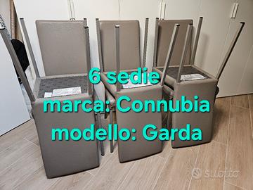 Sedie Connubia Garda tortora 