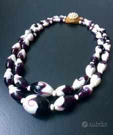 Collana in vetro di Murano originale primi '900
