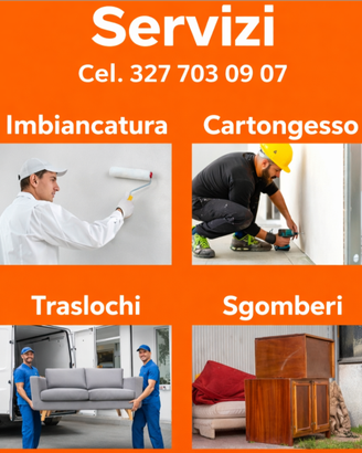 Imbianchino Cartongesso Traslochi Sgomberi