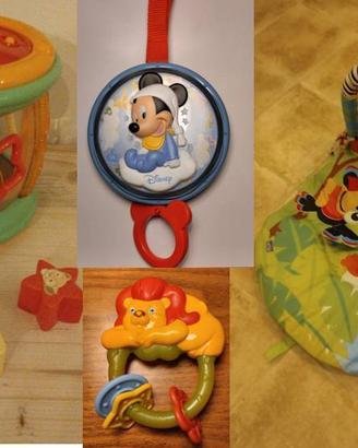 Vari giochi per bambini da 0 a 12 mesi