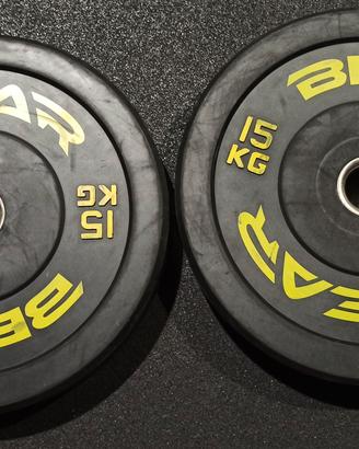 coppia dischi bumper 15kg