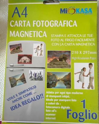 Carta fotografica magnetica
