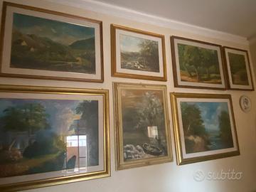 Lotto quadri con cornici