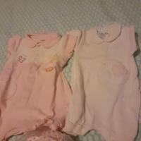 Set  tute, pagliaccetto e body per bambina 1 mese