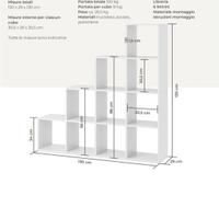 libreria scaffale a scalini