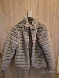 Capotto in pelliccia e piumino doblue face