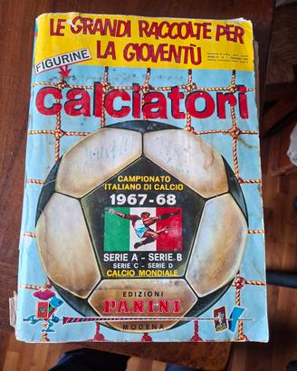 Album figurine Calciatori Panini 1967/68 da recupe