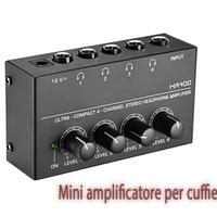 Mini Amplificatore per cuffie 4 canali - HA400 - N