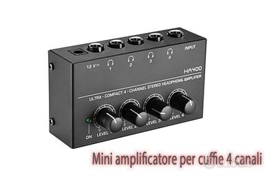 Mini Amplificatore per cuffie 4 canali - HA400 - N