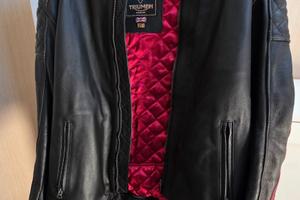 Giubbotto pelle moto uomo Triumph