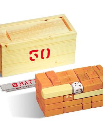 Gioco di costruzioni con mattoncini in terracotta