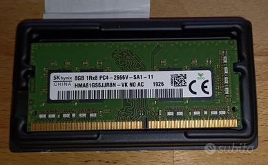 Memoria DDR4 sodimm 8GB 2666