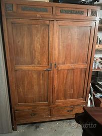 Armadio antico legno massello primi 900 -80 €