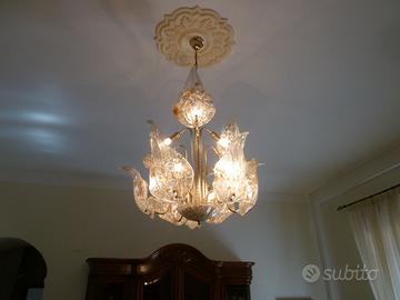 LOTTO 3 LAMPADARi (1 MURANO + 2 Acciaio NNB JESSI)
