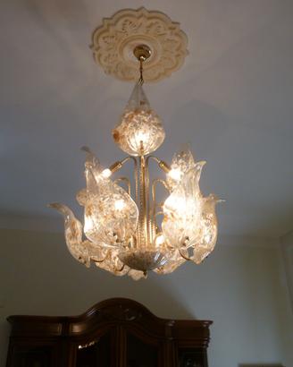 LOTTO 3 LAMPADARi (1 MURANO + 2 Acciaio NNB JESSI)